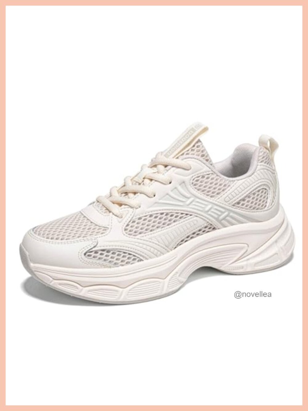 BAASPLOA Women's Chunky Platform Sneakers Breathable Mesh Walking Shoes